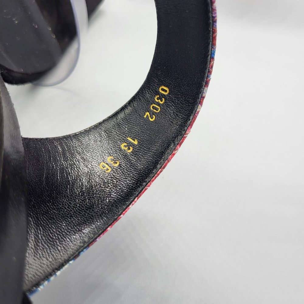 Marcell Von Berlin Python Embossed Plexi Strap La… - image 5